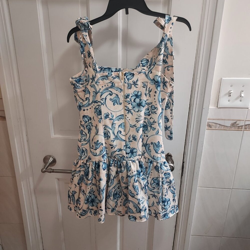 Agua Bendita Blue Floral Joaquina Dress - Picture 5 of 7